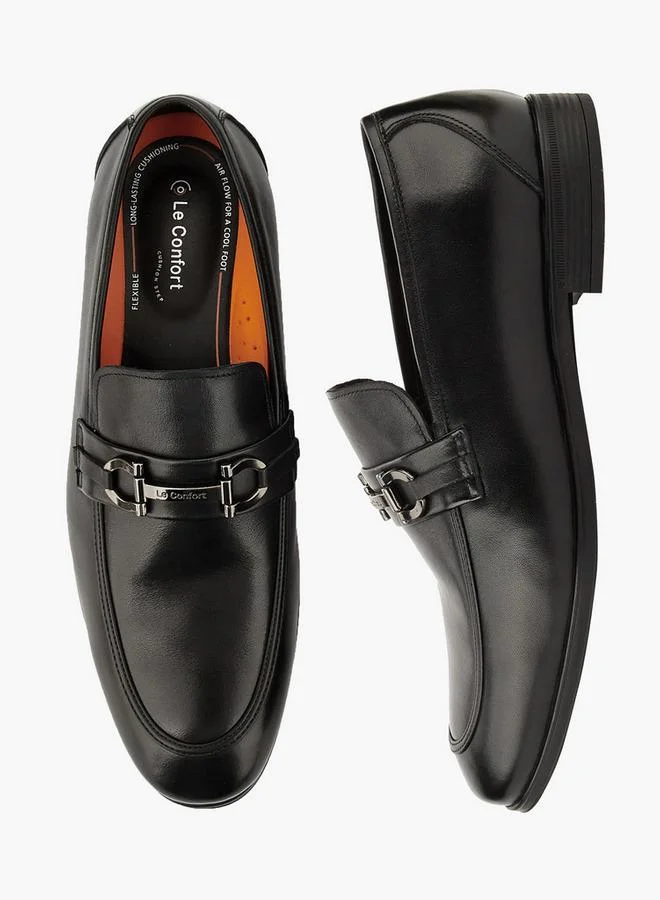 لو كونفورت Men Leather Slip-On Loafers