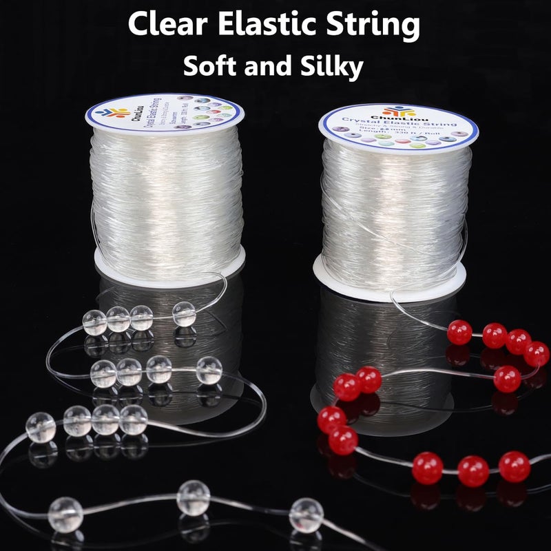 ChunLiou 0.8 Mm Stretchy Bracelet String  2 Rolls Of Crystal Clear Elastic Cord For Bracelets  Necklaces  Beading  And Jewelry Making (200 M) - Image 3