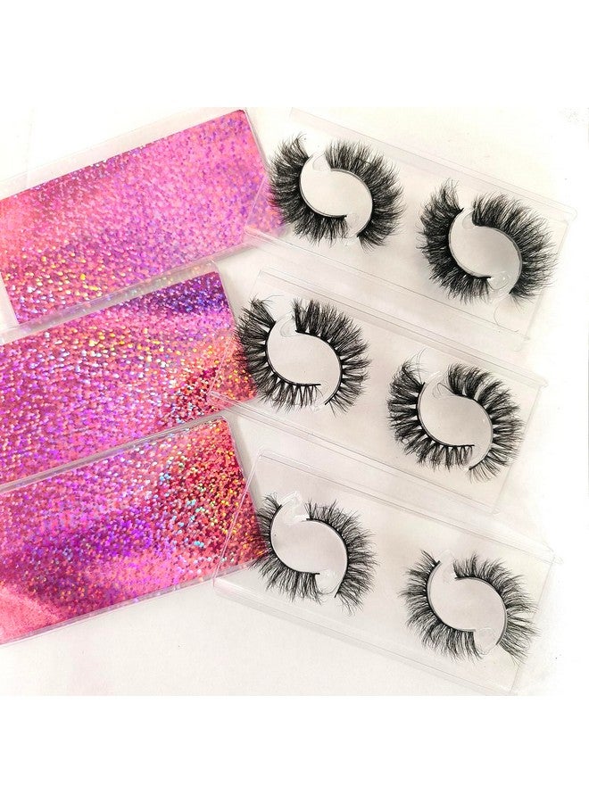 Fluffy False Eyelashes 12-15Mm Natural Look Lashes 10 Styles Faux Mink Lashes Bulk Total 40 Pairs