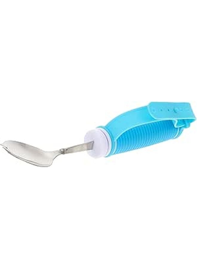 Anti Slip Elderly Spoon Fork Set Easy Grip Utensils for Hand Tremors Portable Eating Aid - Image 1