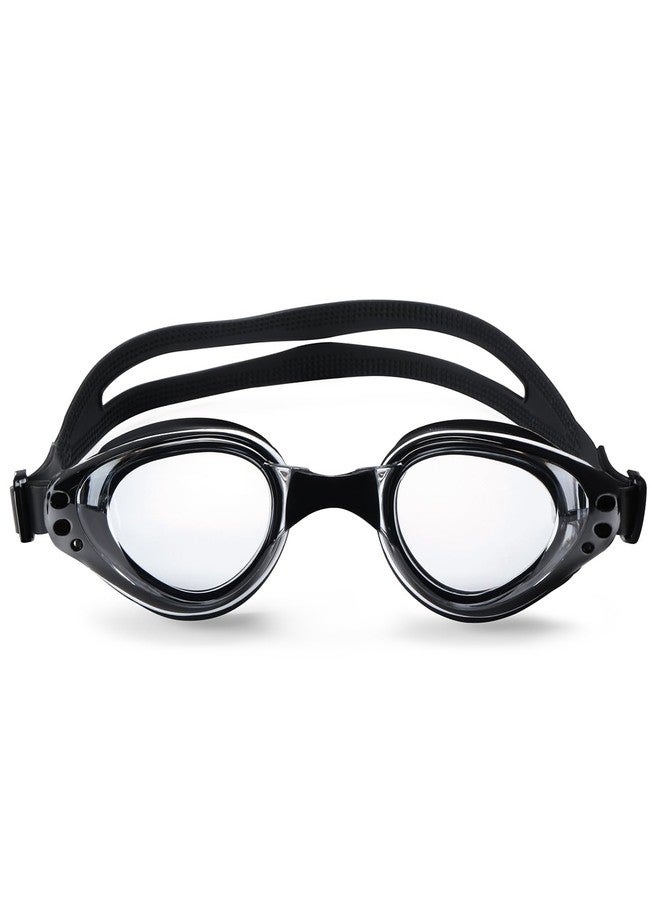 ايه اي سي نظارات سباحة AEC Feike VisionPro مزودة بعدسات طبية مضادة للضباب وحماية من الأشعة فوق البنفسجية للرجال والنساء الذين يعانون من قصر النظر (أسود، -7.00) - Image 4