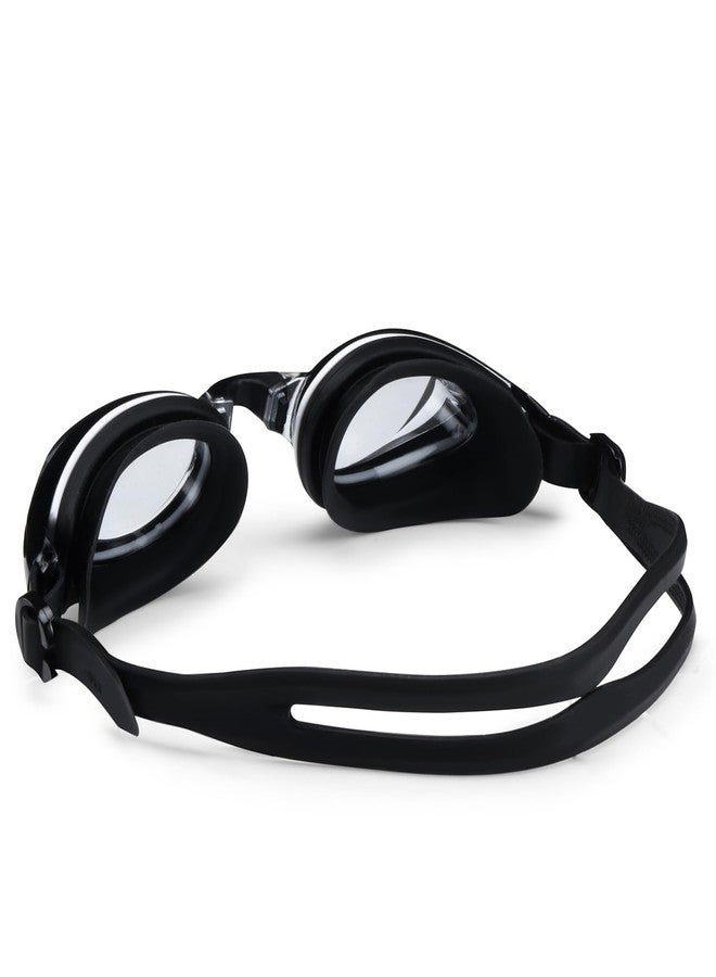 ايه اي سي نظارات سباحة AEC Feike VisionPro مزودة بعدسات طبية مضادة للضباب وحماية من الأشعة فوق البنفسجية للرجال والنساء الذين يعانون من قصر النظر (أسود، -7.00) - Image 5