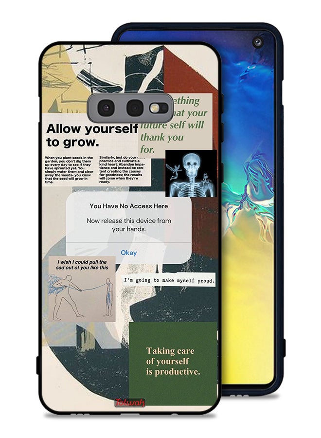 Tolwak Samsung Galaxy S10e Protective Case Cover Allow Yourself To Grow - Image 1