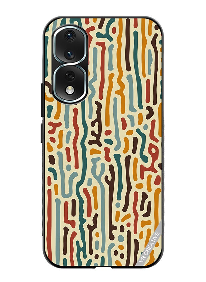 Protective Case Cover For Honor 80 Pro Mix Pattern Design Multicolour