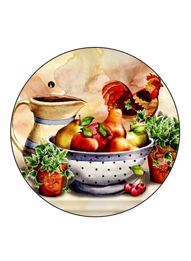 Food Printed Mouse Pad Multicolour