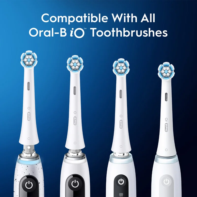 Oral-B iO Gentle Care Replacement Brush Heads Pack of 2 - White - iORB SW-2