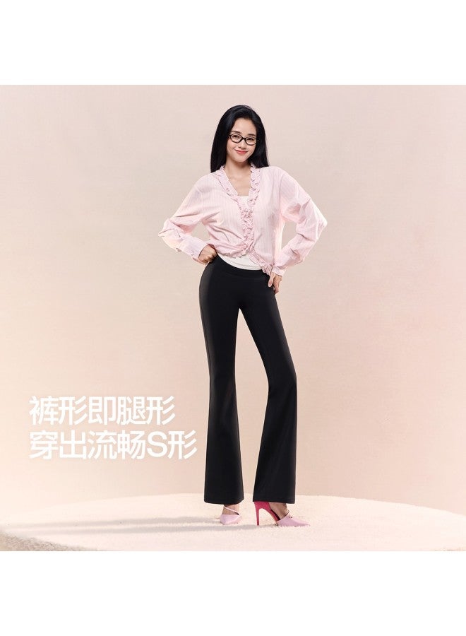SIINSIIN High-Waist Tummy Control Lifting Shark Bell-Bottom Pants Autumn High-End Fashion Slim-Fit Casual Pants - Image 3