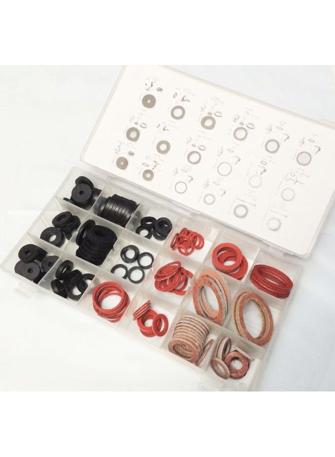 tooloflife Rubber Faucet Sealing Washer Plumbing O-Ring Gasket Assortment Kit 141pcs - Image 3