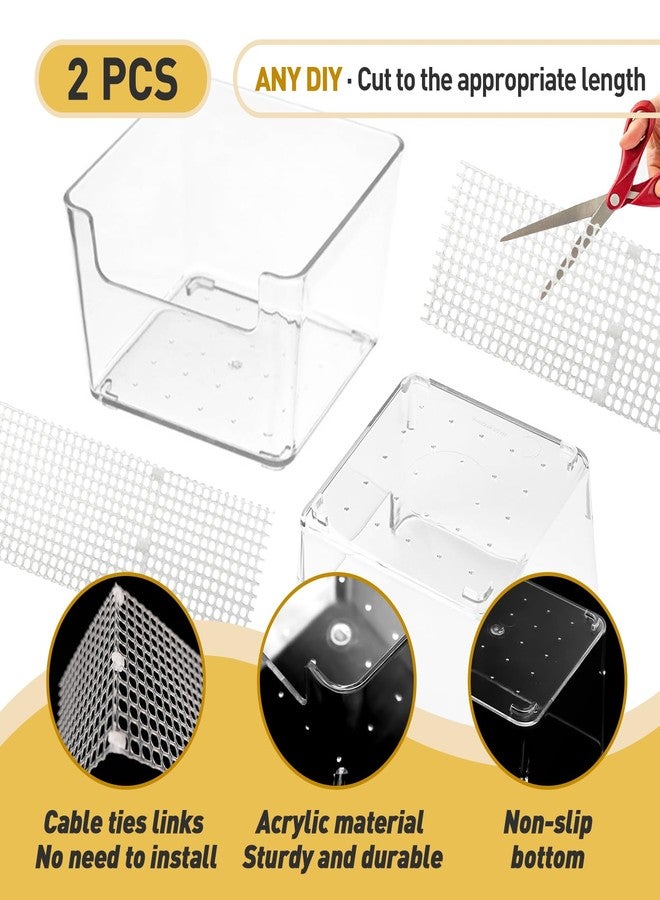 Iffitya 2 Packs Hermit Crab Pool - Ideal Hermit Crab Tank Combination - Pool with Cuttable Climbing Ramp - Image 4