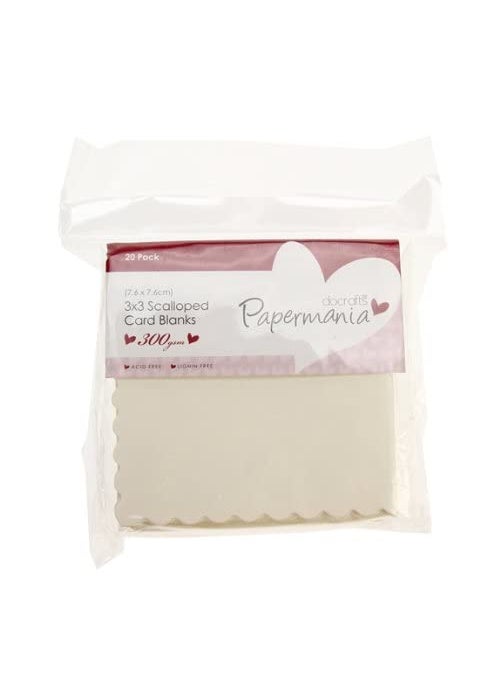 Papermania docrafts Papermania Square Scalloped Cards and Envelopes, Cream, 3 by 3-Inch  - Image 4