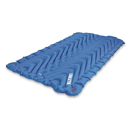 KLYMIT Double V Inflatable Sleeping Pad Thick Lightweight Easy to Inflate Foldable Air Bed Mattress for Camping Backpacking
