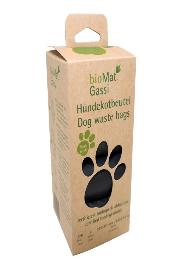 bioMat 120 x Dog Excrement Bags, Compostable, Tear Resistant and Opaque, Black, Made in the EU - Image 4