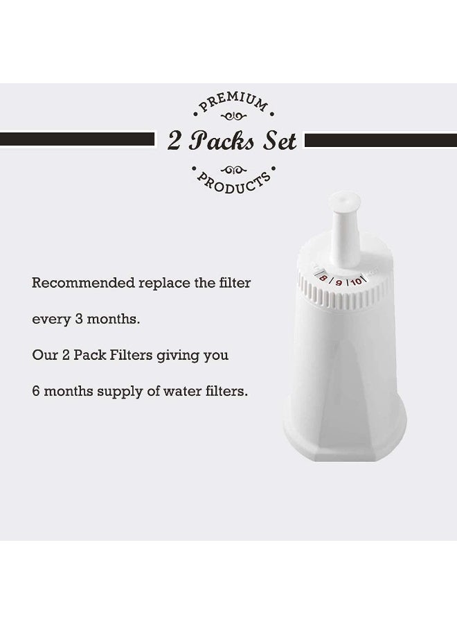 2 Pack Replacement Water Filter Compatible with Breville Sage Claro Swiss For Oracle Barista Bambino Espresso Coffee Machine - Image 2