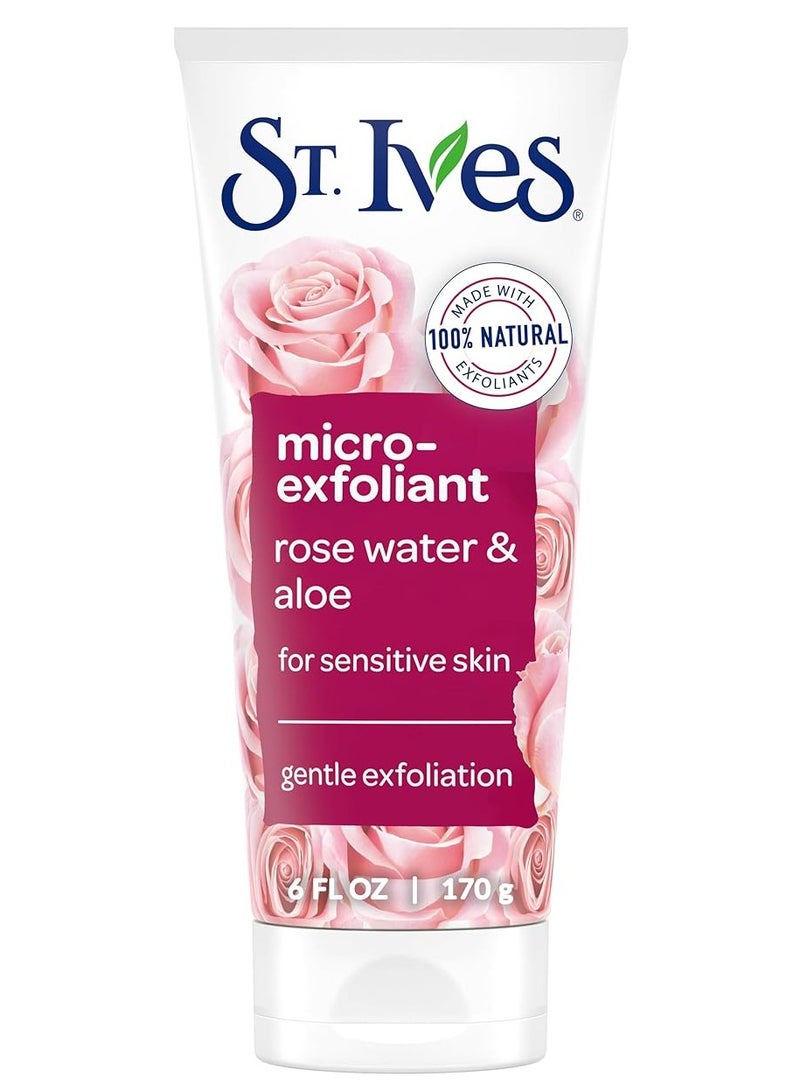 سانت آيفز مقشر دقيق بماء الورد والصبار للبشرة الحساسة 170 جرام
