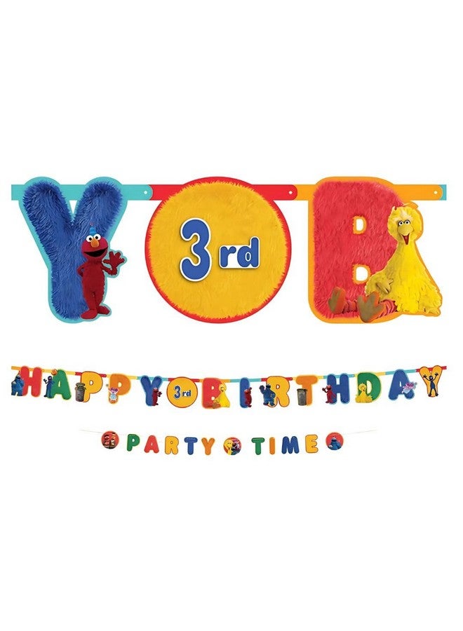 Amscan Everyday Sesame Street Jumbo Letter Banner Kit - 10' & 6' (Pack Of 2) - Multicolor Paper Birthday Banners - Perfect For Kid's Celebrations - Image 2