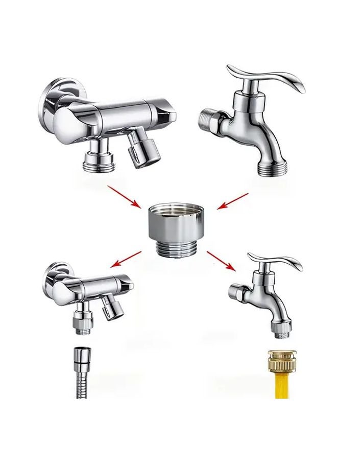 5pcs Brass Faucet Adapters G1 2 Inch With Rubber Seal Durable Waterproof - Image 4