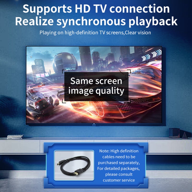 جهاز ألعاب محمول RGB10 max3 بشاشة IPS بدقة عالية مقاس 5.0 بوصة يدعم الاتصال بالتلفزيون ويعمل بطرق لعب متعددة، جهاز ألعاب مفتوح المصدر قابل للشحن - Image 5