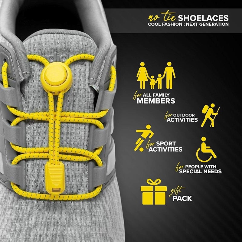 iLiveX No Tie Shoelaces - Elastic Shoe Laces - Lock Shoelaces for Sneakers - One Size Fits All for Adults and Kids - Image 4