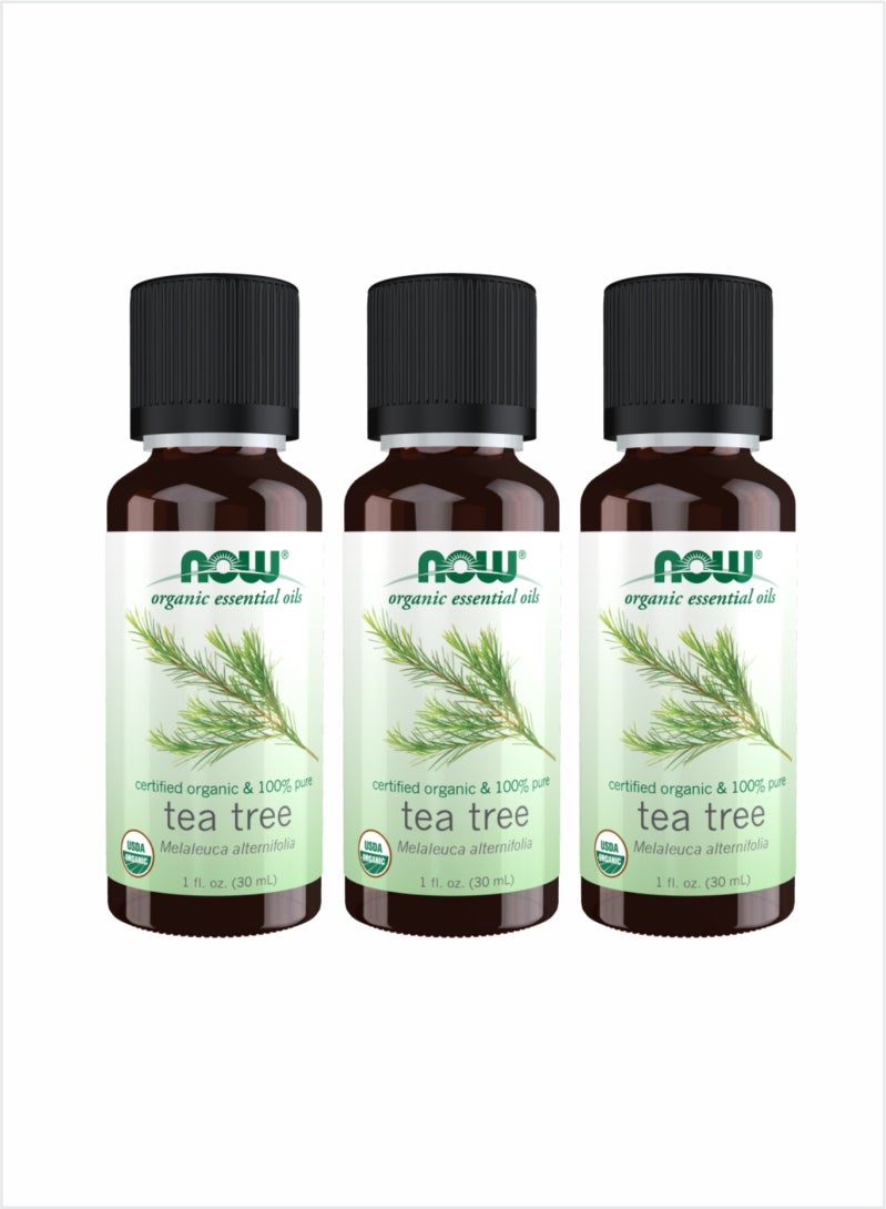 now Now Essential Oils 100% Pure Tea Tree Oil – 30ml (Pack of 3) 