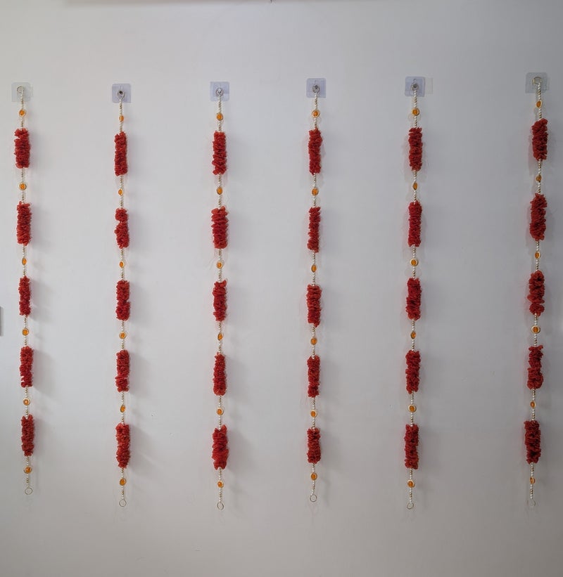 MeetTheKraftMachine Fabric & Beads Handmade Wall Hanging Set | 1 mtr each - Image 1