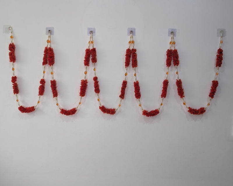 MeetTheKraftMachine Fabric & Beads Handmade Wall Hanging Set | 1 mtr each - Image 2