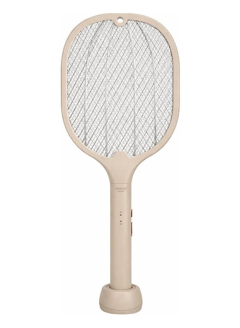 ويداسي مضرب صاعق البعوض والحشرات القابل للشحن WEIDASI WD-960 مزود بإضاءة LED، أداة محمولة يدوياً لمكافحة الحشرات، مقبض مريح، مناسب للاستخدام الداخلي والخارجي (المنزل، المكتب، التخييم، والسفر). - Image 3