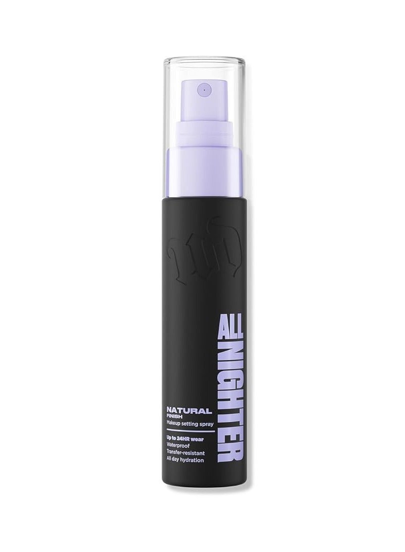 Urban Decay All Nighter Waterproof Makeup Setting Natural Finish Lasts Up To 24 Hours Ultra Fine Mist Smudge Proof Transfer Resistant With Glycerin Clear 30 g