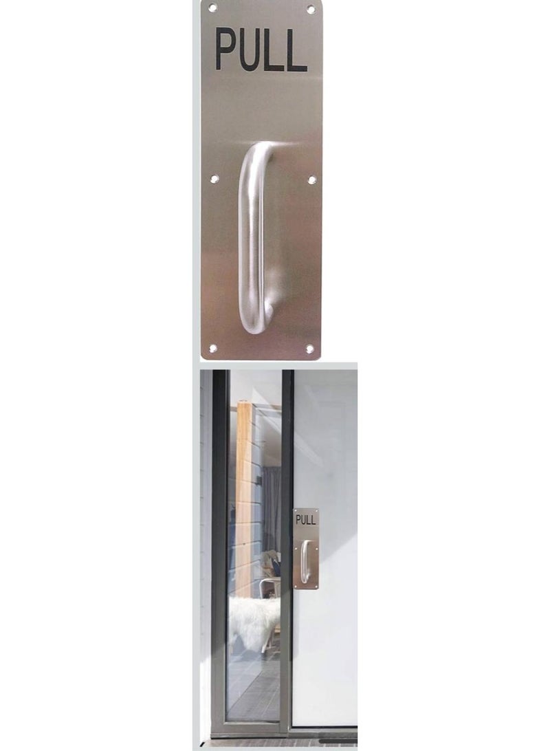 Stainless steel push and pull handle for shops companie offices and malls - Image 1