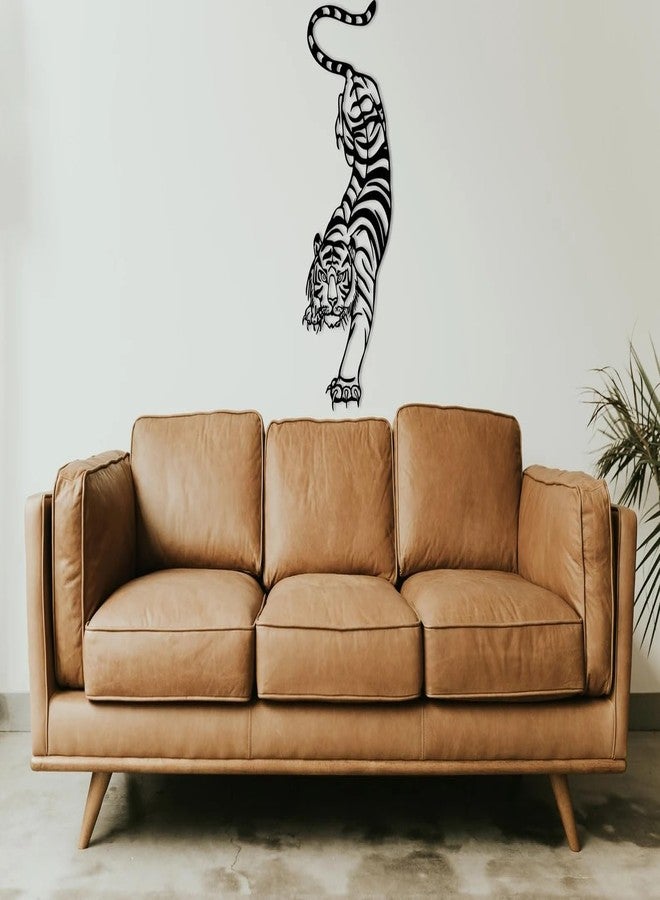 BLIND SHOP Tiger Metal Decor, Metal Wall Art, Year of the Tiger, Wildlife Wall Art,Above Bed Decor,Tiger Metal Wall Art,Housewarming Gift,Man Cave Gift (60x26x1.5 CM) - Image 3
