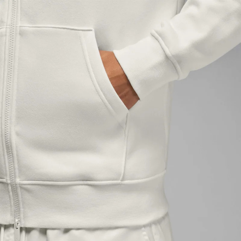 Jordan White Men's Brooklyn Fleece Full-Zip Hoodie for Men | Best Price UAE