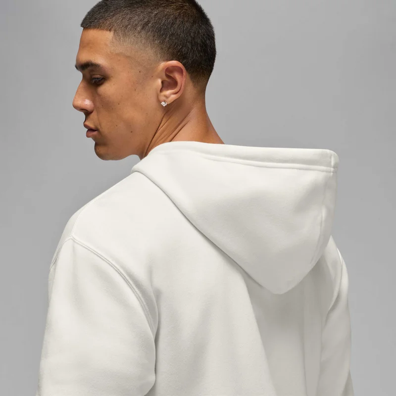 Jordan White Men's Brooklyn Fleece Full-Zip Hoodie for Men | Best Price UAE