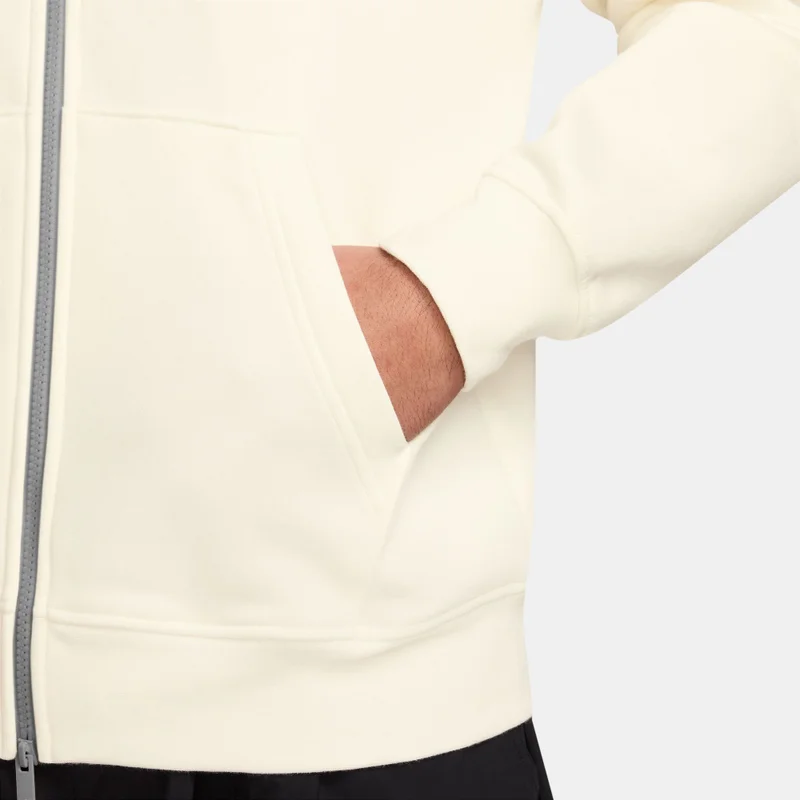 Jordan White Men's Brooklyn Fleece Full-Zip Hoodie for Men | Best Price UAE