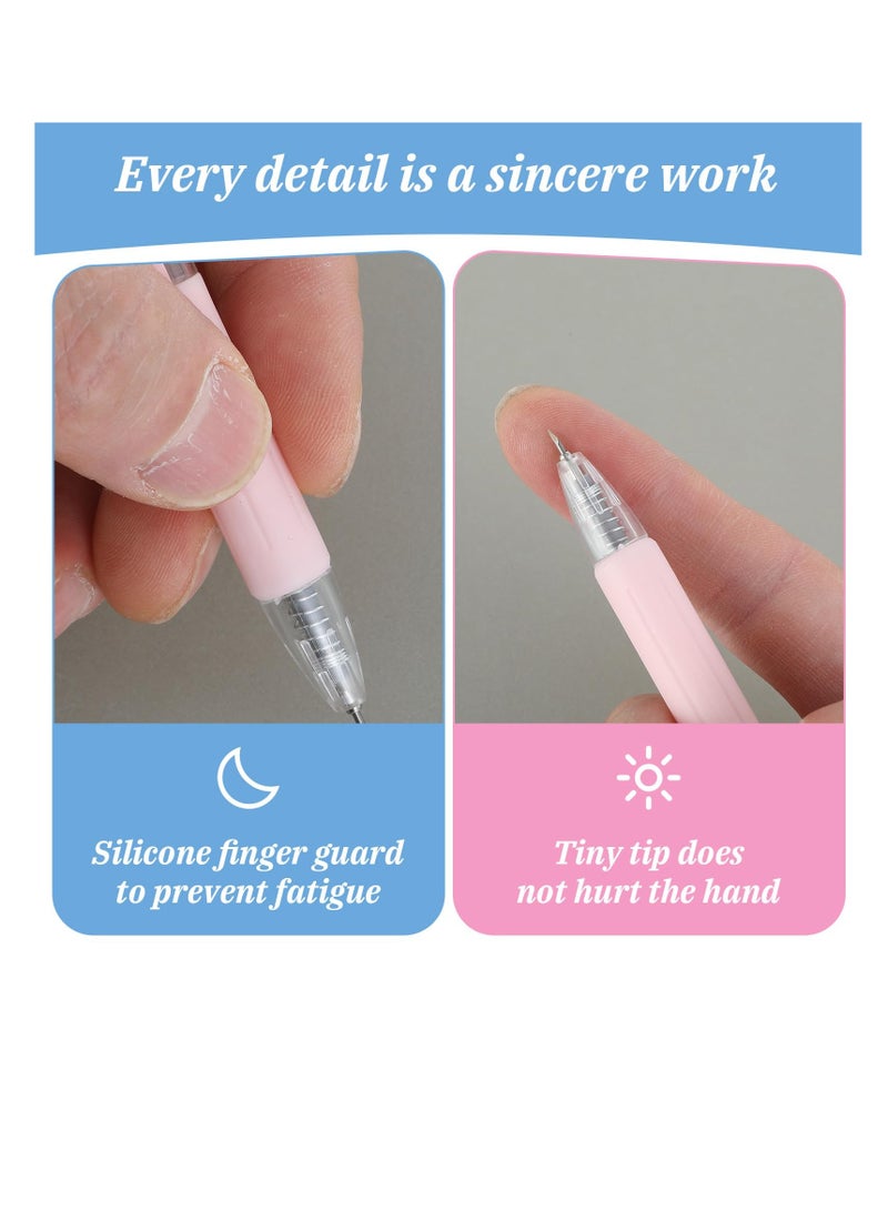 SUNSAR Retractable Craft Knife Set, 6 Pieces, Utility Carving Tool for DIY, Scrapbooking, Art Paper With 12 replacement cores - Image 5