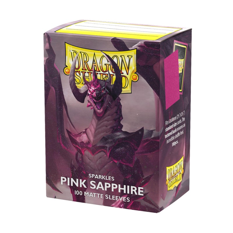 Dragon Shield | Standard Size Matte Card Sleeves | 100 CT - Smooth & Tough TCG Sleeves - Compatible with Pokemon, Flesh & Blood, One Piece & Magic The Gathering | Pink Sapphire - Image 1