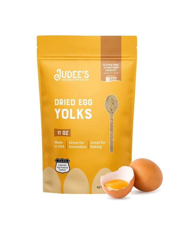 Judee's Gluten Free Dried Egg Yolk Powder - 11 oz, Gluten-Free for Baking, Sauces, Ice Cream & More - High-Protein - Powdered Eggs - Image 1