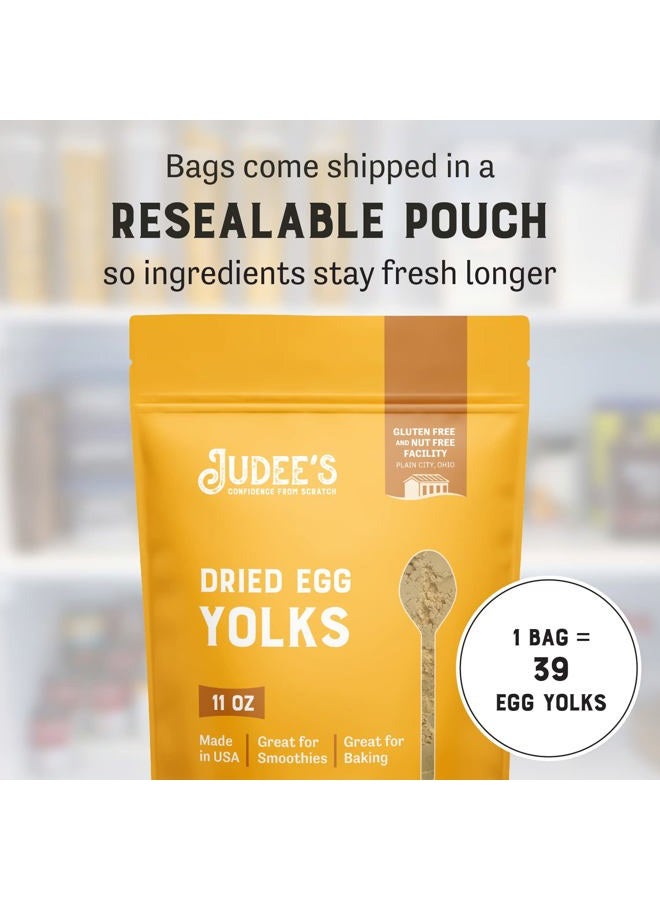 Judee's Gluten Free Dried Egg Yolk Powder - 11 oz, Gluten-Free for Baking, Sauces, Ice Cream & More - High-Protein - Powdered Eggs - Image 4