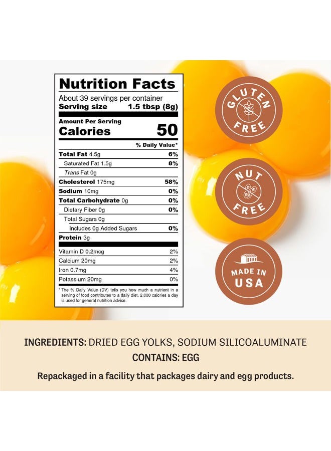 Judee's Gluten Free Dried Egg Yolk Powder - 11 oz, Gluten-Free for Baking, Sauces, Ice Cream & More - High-Protein - Powdered Eggs - Image 3
