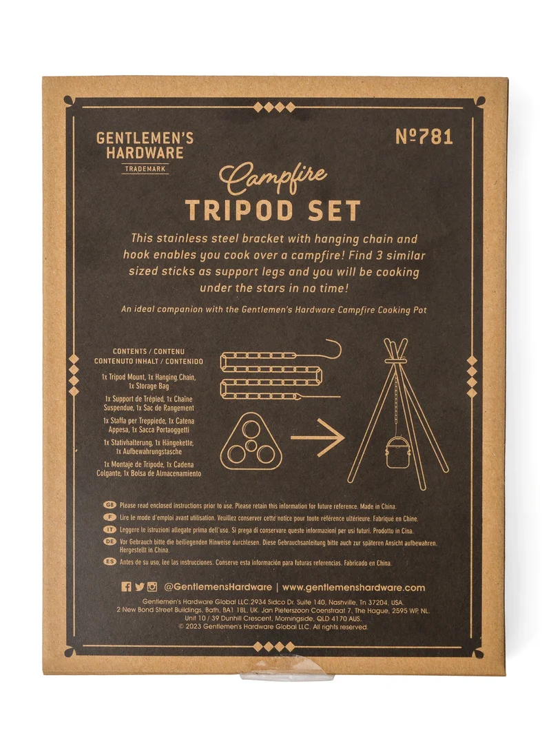 جنتلمنز هاردوير Campfire Tripod Set