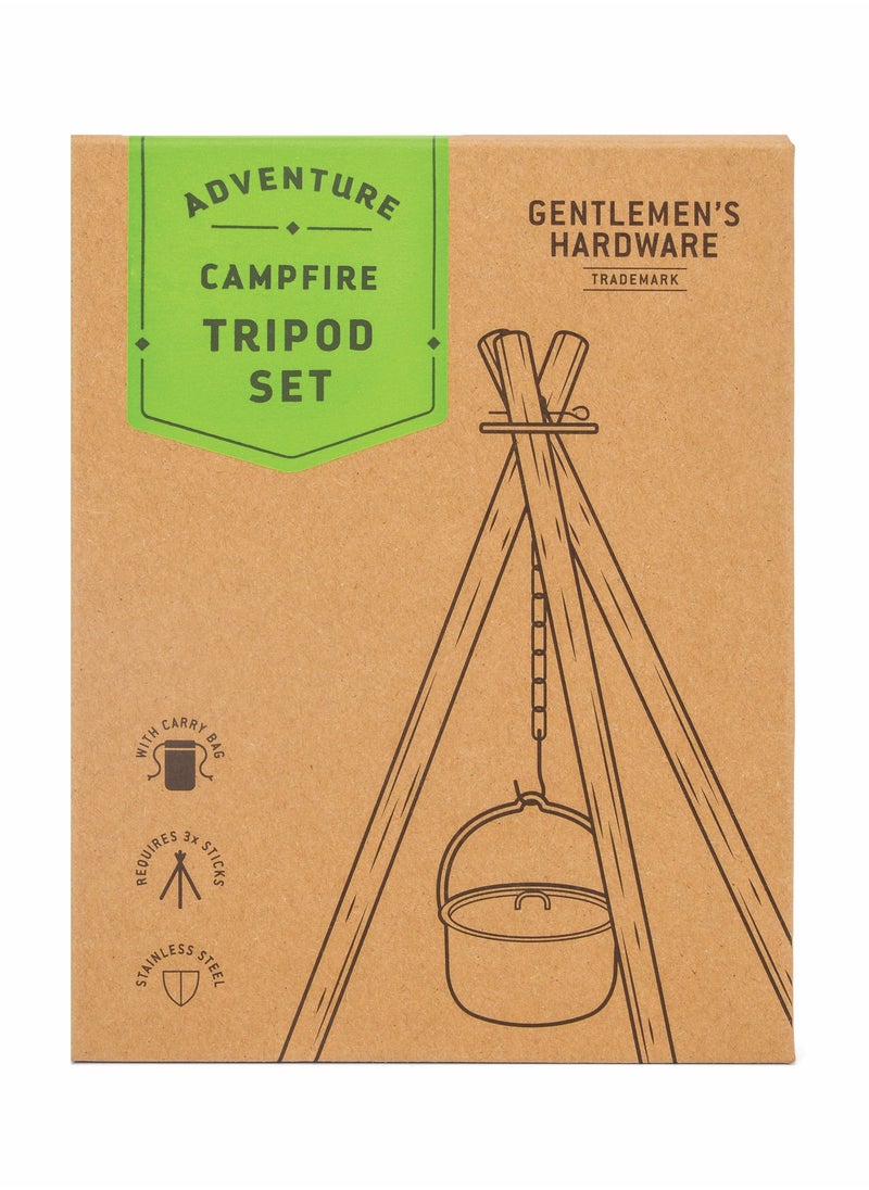 GENTLEMEN'S HARDWARE Campfire Tripod Set - Image 1