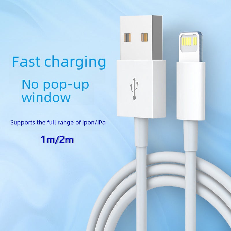 iPhone USB Charging Cable 1m/2m PD Fast Charge 10W2A for iPad [18w standard usb head] qc3.0 