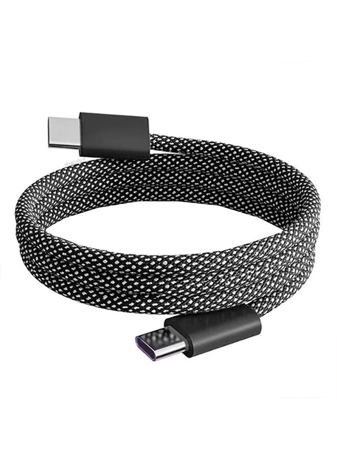 CATANES Fast USB-C to USB-C Cable Premium Braided Fast Charging and Data Transfer, PD Supported 1m - Dark Grey & White - Image 5