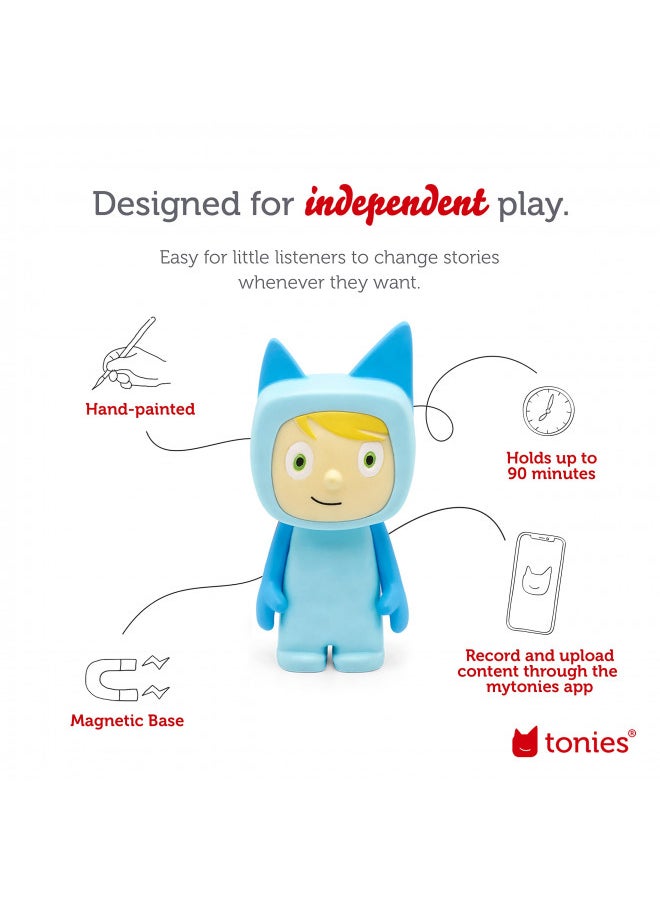 Tonies Tonies Creative Audio Character - Record and Upload up to 90 Minutes of Your Own Stories and Songs - Light Blue/Light  - Image 2