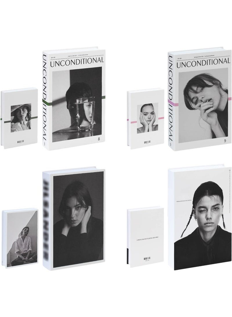 4 قطع كتب اصطناعية للديكور، كتب ديكورية فاخرة وعصرية، ديكور منزلي، رفوف، مدخل عصري، ديكور غرفة المعيشة، كتب مكدسة، ديكور عصري - Image 2