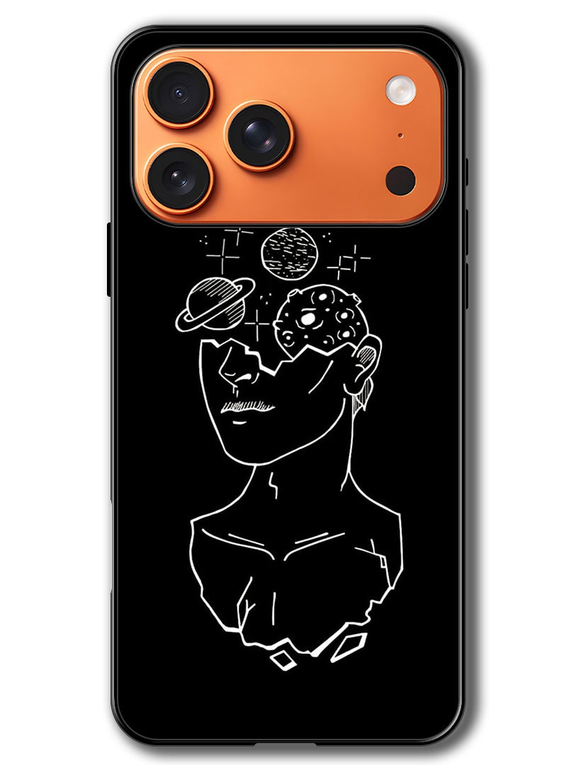 Theodor Case Compatible with Apple iPhone 17 Pro 6.3 Inch Protection Shockproof Bumper Cover Women Art - Image 1