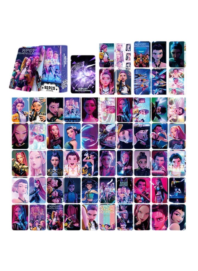 general 92 LOMO cards KPop Demon Hunters double-sided high-definition color printing photo card anime peripheral collection card sticker greeting card - Image 2