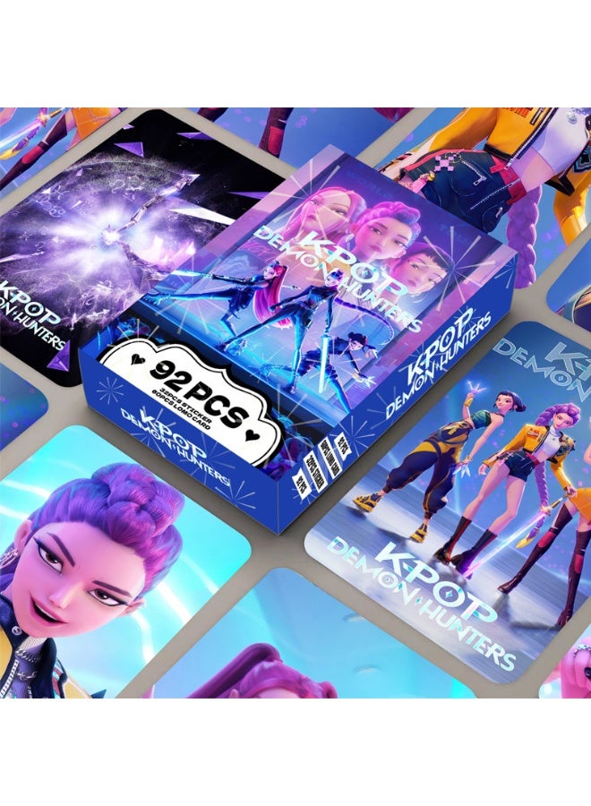 general 92 LOMO cards KPop Demon Hunters double-sided high-definition color printing photo card anime peripheral collection card sticker greeting card - Image 3