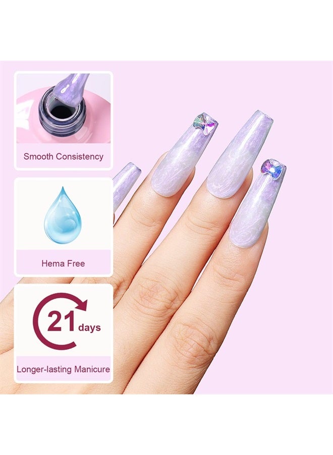 AIMEILI طلاء أظافر جل خالي من الهيما، جل أظافر لامع على شكل حورية البحر - (171) 10 مل - Image 3