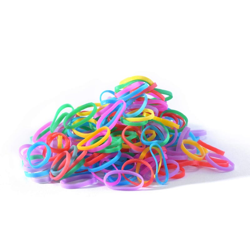 Youxuan Kids Elastics No Damage Colored Hair Bands Fashion Girls Hair Ties 1000 Count Small Size - Image 3