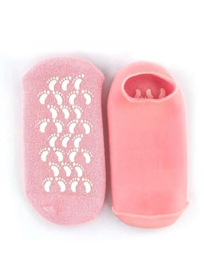 Foot Moisturizing Gel Socks  Pink