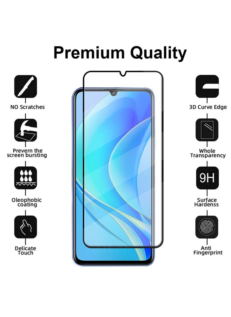 Generic - Huawei Nova Y70 Screen Protector – Premium Edge to Edge Tempered Glass Protector, High Transparency, Delicate Touch, Anti-Explosion, Smooth Arc Edges, Easy Installation - Image 1